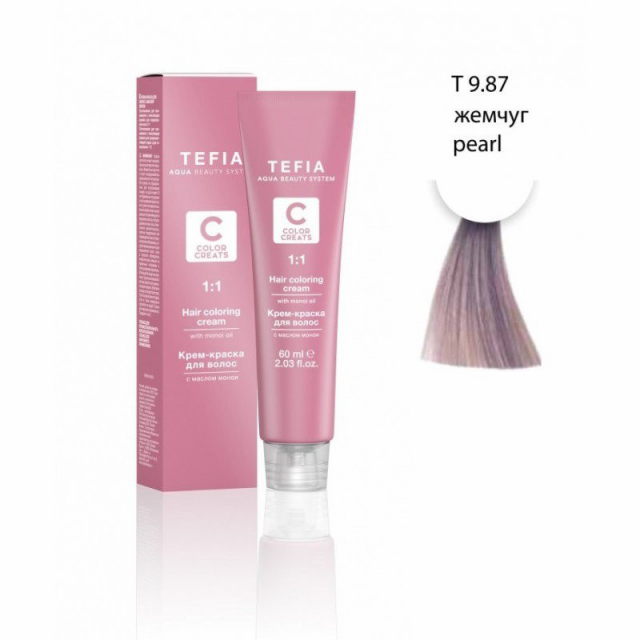 TEFIA Color Creats T9.87 Тонер жемчуг 60 мл.