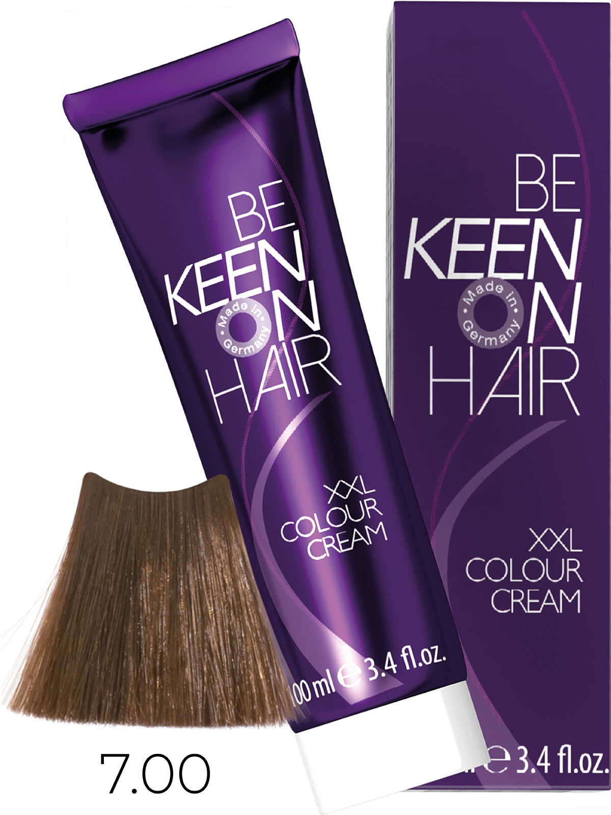 KEEN COLOUR CREAM 7.00+ Интенсивный натуральный блондин/ Mittelbond +, 100 мл