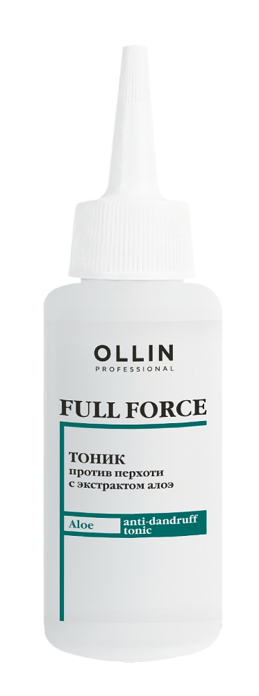 OLLIN FULL FORCE Тоник для кожи головы против перхоти с экстрактом алоэ 80мл