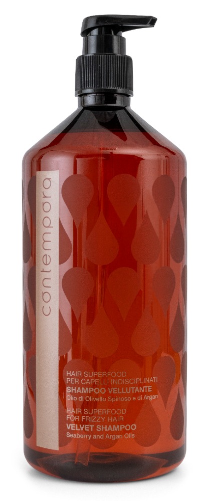 BAREX СОNTEMPORA Разглаживающий шампунь "Сияющий бархат" - Аргановое Масло и Масло Облепихи 1000 мл