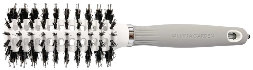 Olivia Garden Expert Blowout Vent Boar&Nylon Термобрашинг керамик+ион (натур.щетина) d.30 мм 