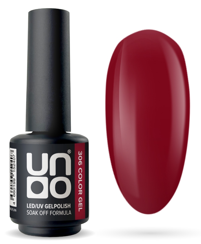Гель-лак "Uno" - 306 Вишня - Cherry, 8 г.
