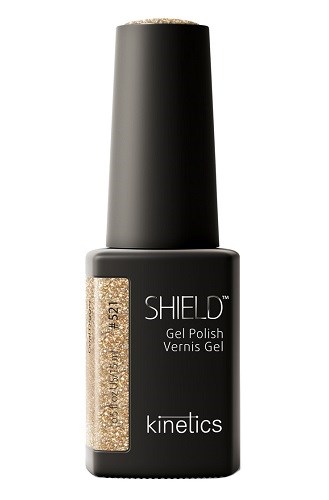 Kinetics Гель-лак SHIELD №521 HEMA Free Glamcore 15 мл Зима 2022 с эффектом фольги 