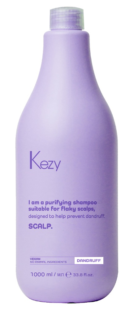 Kezy I am SCALP Очищающий шампунь для кожи головы против перхоти 1000 мл.