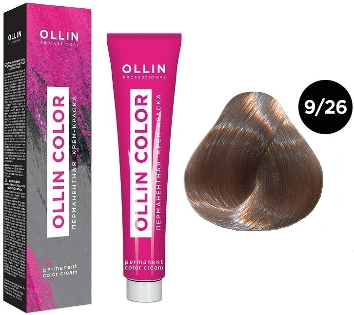 OLLIN COLOR  9/26 блондин розовый 100 мл Перманентная крем-краска для волос