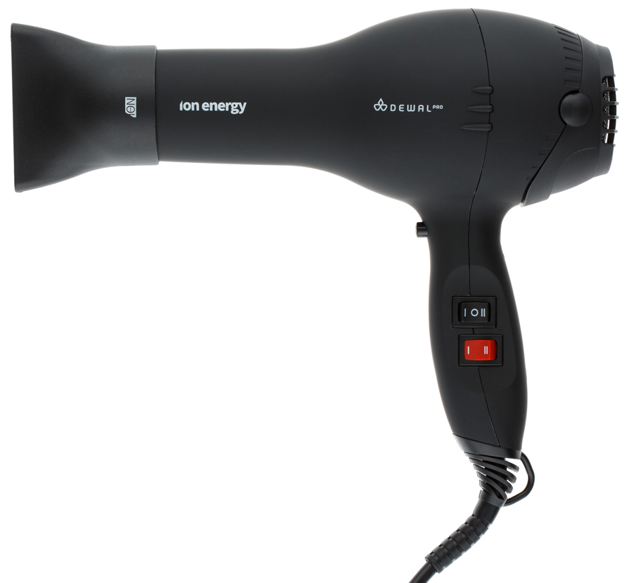 Dewal Фен ION Energy с ионизацией, черный, 2000W
