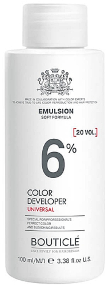 Bouticle Окисляющая эмульсия 6% "Color developer 20 vol" 100 мл