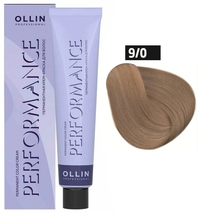 OLLIN PERFORMANCE 9/0 блондин 60мл Перманентная крем-краска для волос