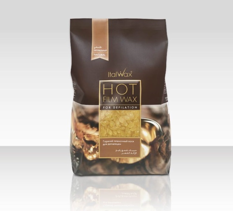 ItalWax Воск горячий (пленочный) натуральный, гранулы 500гр (Пакет)