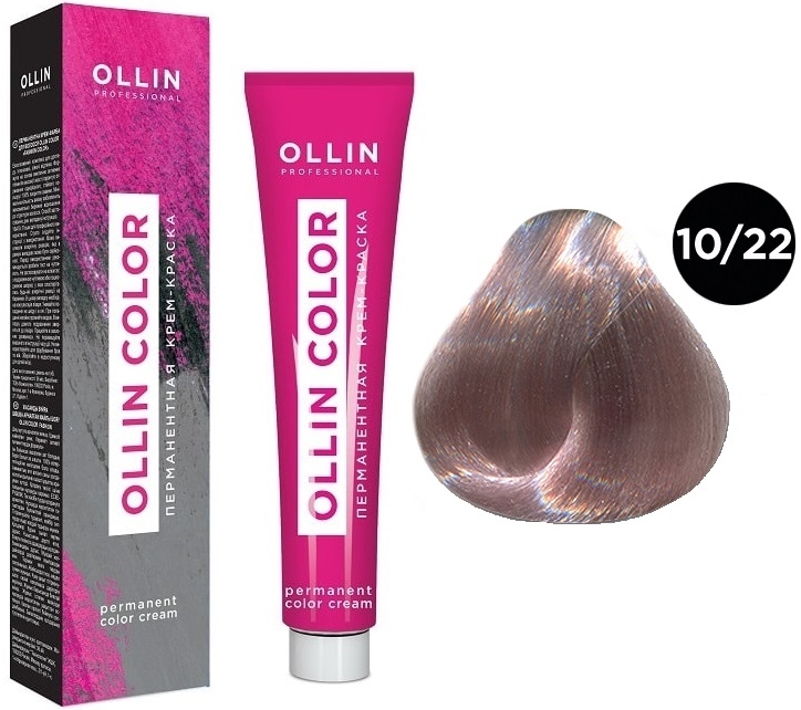 OLLIN COLOR 10/22 светлый блондин фиолетовый 60мл Перманентная крем-краска для волос