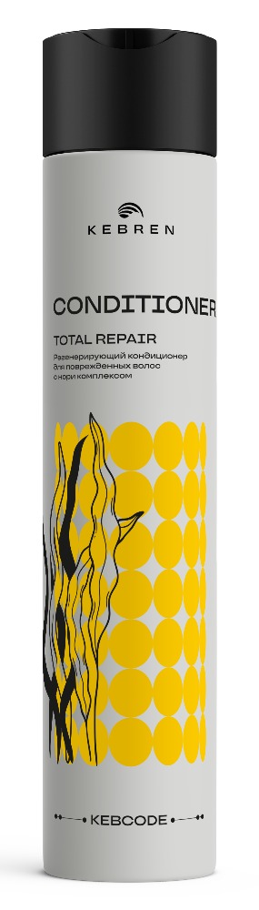 Kebren TOTAL REPAIR Кондиционер регенерирующий для поврежденных волос с нори комплексом, 300 мл.