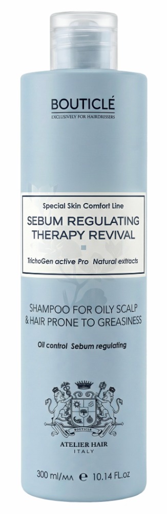 Bouticle ATELIER HAIR- SEBUM REGULATING IШампунь для решения проблемы жирной кожи головы и волос 300 мл