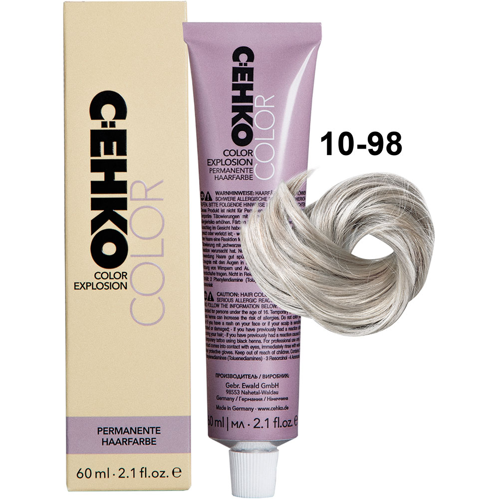 C:EHKO Color Explosion 10/98 Ультра светлый блондин сандре-фиолетовый/Ultra Light Blond Cendre Viole