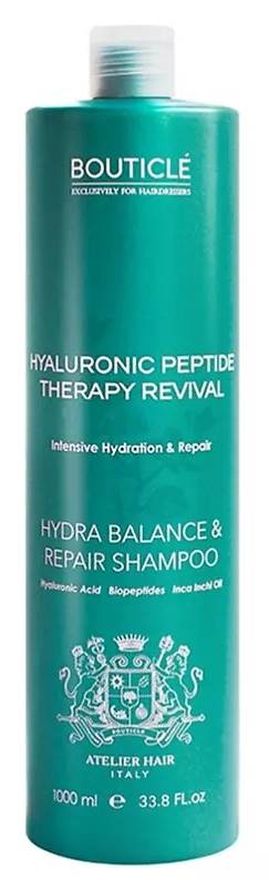 Bouticle ATELIER HAIR HYALURONIC Увлажняющий шампунь для очень сухих и поврежденных волос 1000 мл