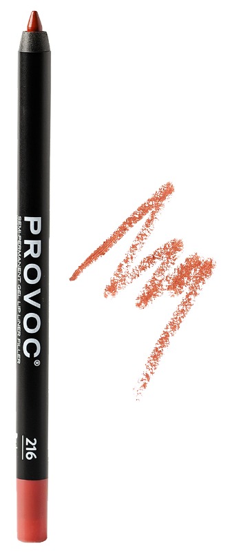 Provoc Гелевая подводка в карандаше для губ Gel Lip Liner 17 Vintage Rose коричнево-малиновый