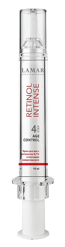 LAMAR Крем для век с ретинолом 0,1% и пептидом миорелаксанта AGE CONTROL, 10 мл