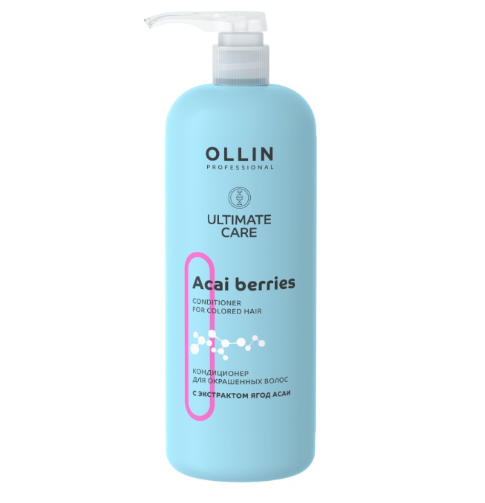 OLLIN ULTIMATE CARE Кондиционер для окрашенных волос с экстрактом ягод асаи 1000мл