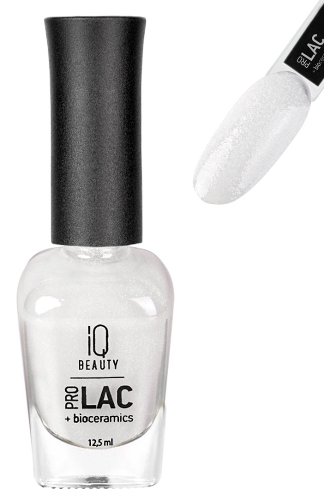 IQ BEAUTY PROLAC Лак для ногтей укрепляющий с биокерамикой 12.5 мл № 087 Fluffy dawn