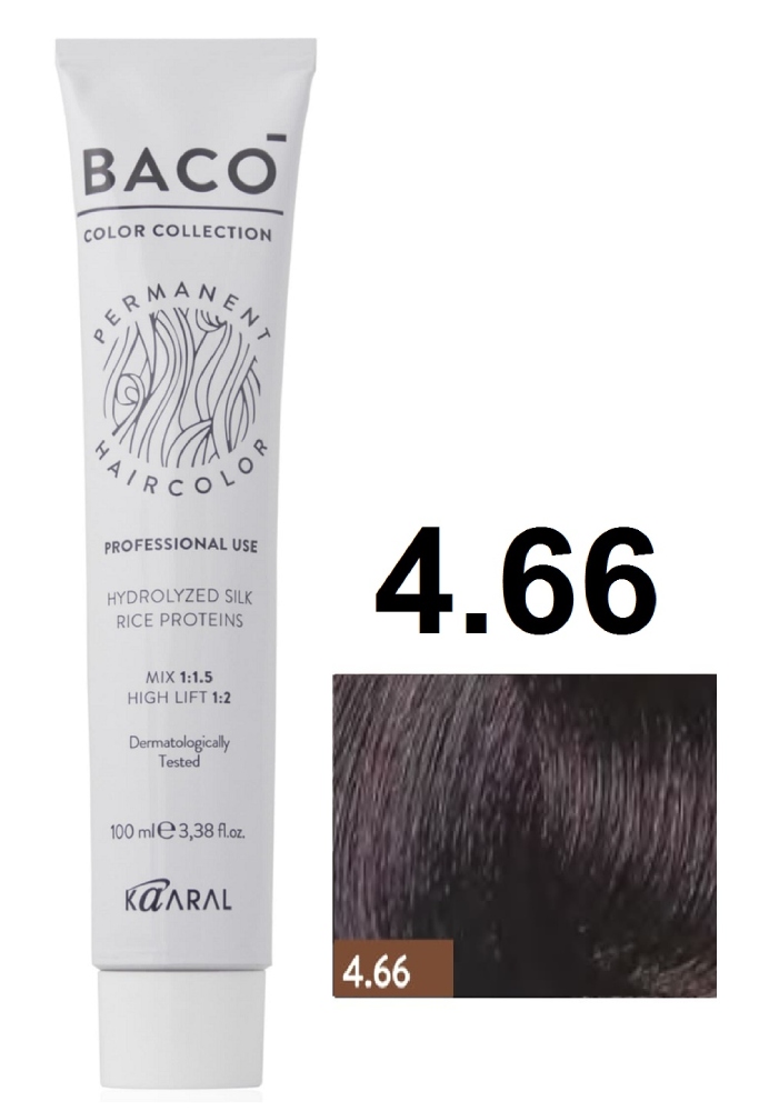KAARAL Baco color 4.66 каштан красный насыщенный 100 мл