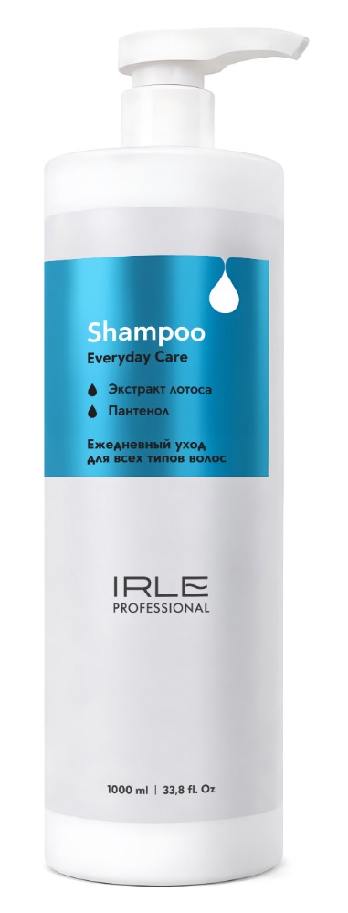 IRLE PROFESSIONAL Шампунь для ежедневного применения для всех типов волос с экстрактом лотоса и пантенолом 1000 мл