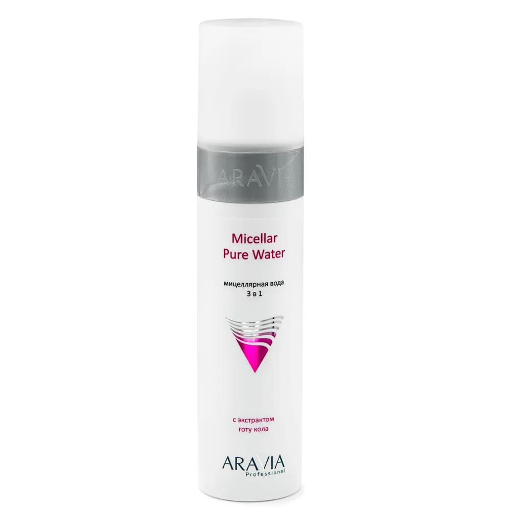 Aravia Мицеллярная вода 3в1 с экстрактом готу кола Micellar Pure Water, 250 мл 