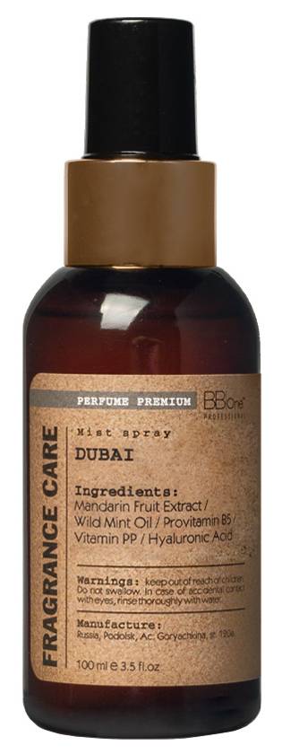 BB One FRAGRANCE CARE Парфюмированный Мист спрей для волос Dubai 100 мл.
