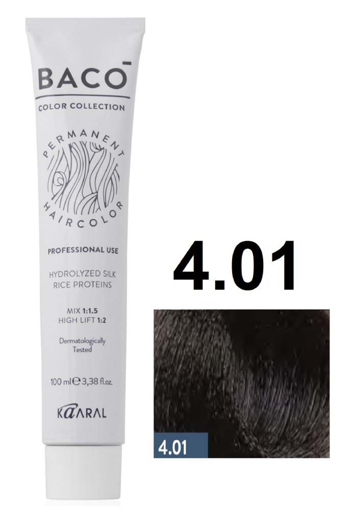 KAARAL Baco color 4.01 натурально-пепельный каштан 100мл