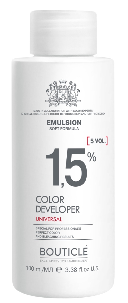 Bouticle Окисляющая эмульсия 1,5% "Color developer 5 vol" 100 мл 