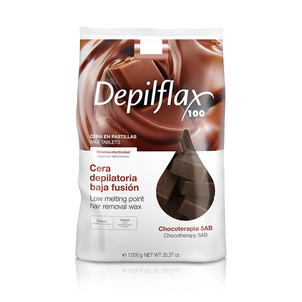 Depilflax Горячий воск в брикетах Шоколад, 1000 г.