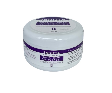 Sagitta Крем от трещин FOOT OIL-CREAM AntiCrack 250 мл