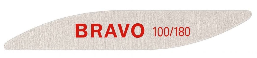 Bravo Пилка для маникюра 100/180 двойная волна