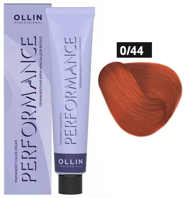 OLLIN PERFORMANCE 0/44 медный 60мл Перманентная крем-краска для волос