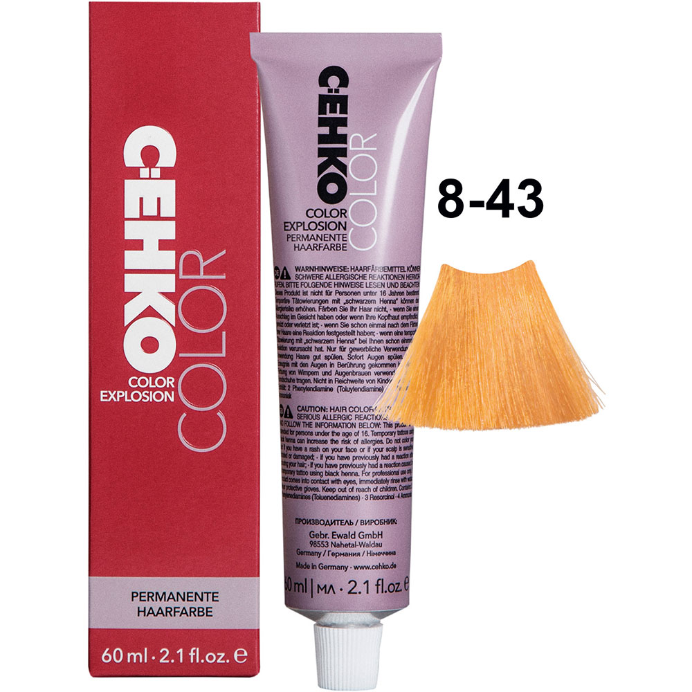 C:EHKO Color Explosion 8/43 Медно-золот. блондин/Kupfergoldblond, 60 мл