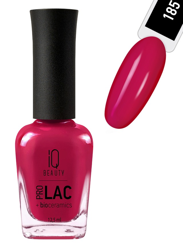 IQ BEAUTY PROLAC Лак для ногтей укрепляющий с биокерамикой 12.5 мл №185 Like Lipstick Ruby Woo