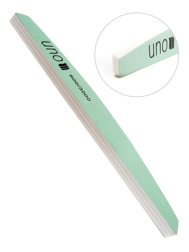 UNO Полировщик полумесяц, зеленый 600/3000 гр. с логотипом