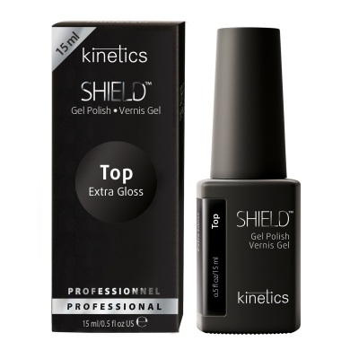Kinetics Покрытие верхнее экстраглянец для гель-лака SHIELD Extra Gloss Top 15 мл 
