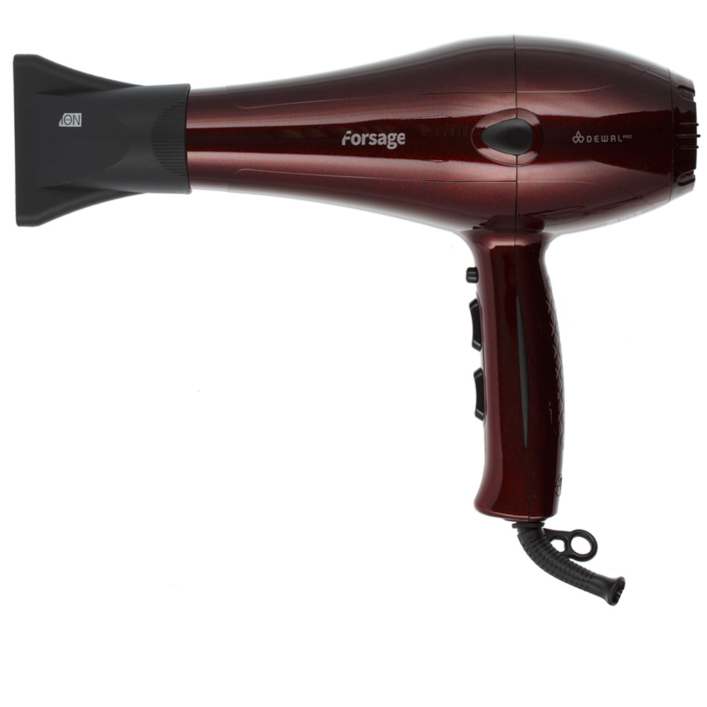 DEWAL Фен Forsage с ионизацией, красный, 2200W