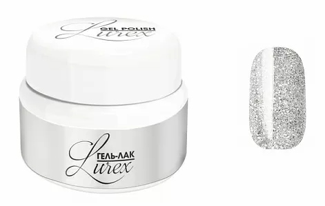RuNail Гель-лак Lurex (цвет: серебро), 5 г