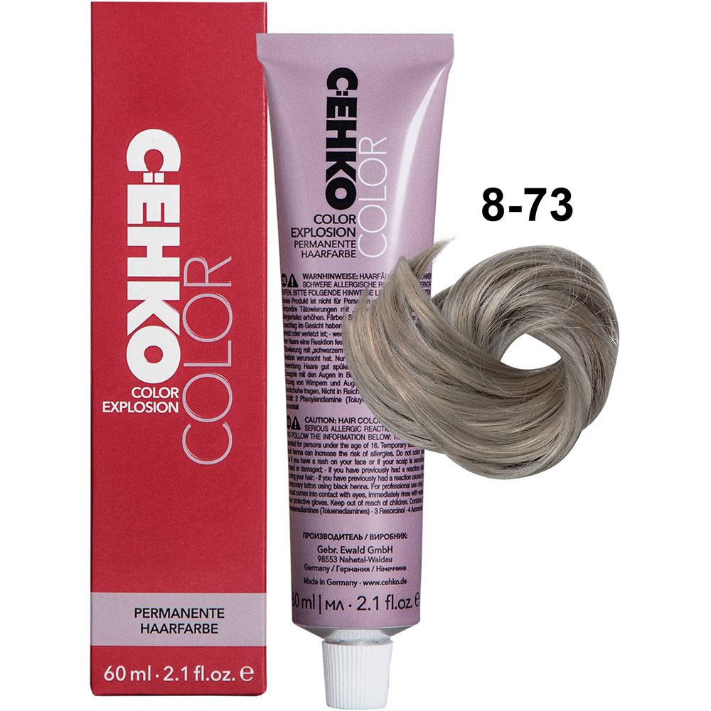 C:EHKO Color Explosion 8/73 Светлый блондин бежево-золотистый/Camel 60 мл
