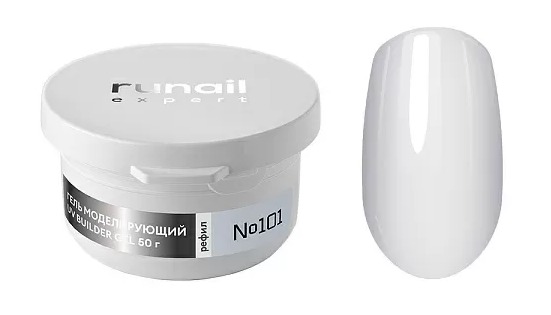 RuNail Expert Гель моделирующий UV BUILDER GEL №101, 50г (рефил)