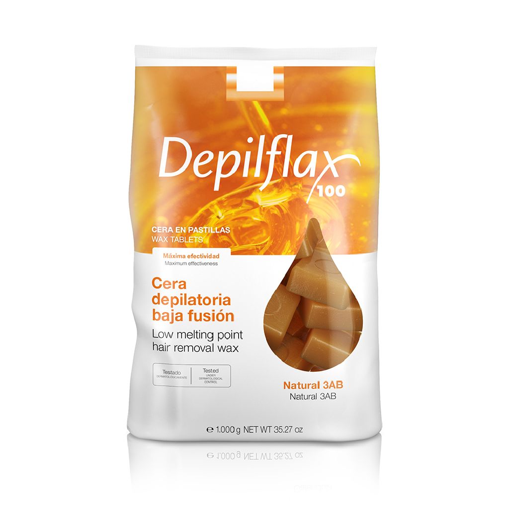 Depilflax Горячий воск в брикетах Натуральный, 1000 г.