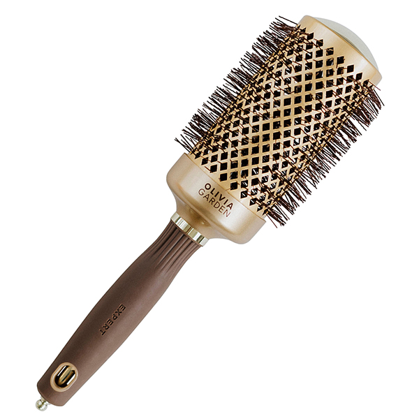 Olivia Garden Expert Blowout Shine Gold&Brown Термобрашинг Nano Thermic нейлон.щетина d.55 мм