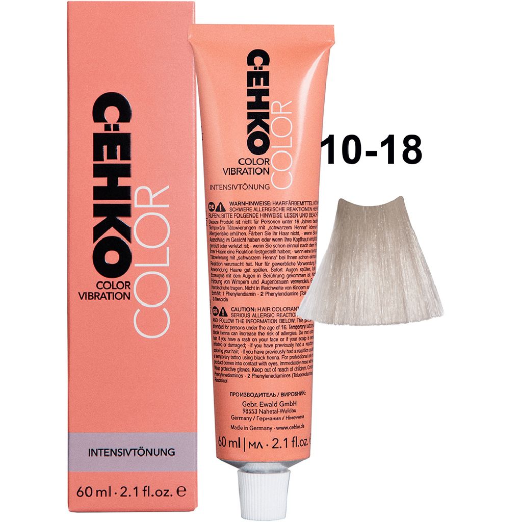 C:EHKO Color Vibration 10/18 Ультра-светл. жемчужно-фиолетовый блондин 60 мл