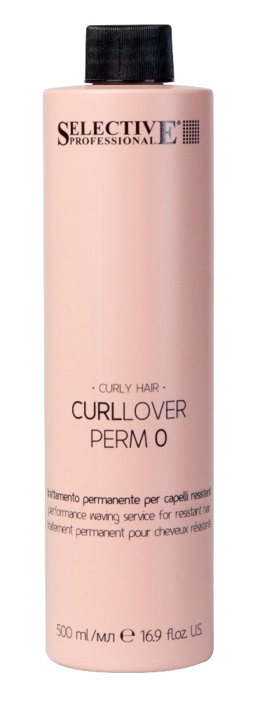 SELECTIVE CURLLOVER "Perm 0" для перманентной завивки трудно поддающихся волос 500 мл