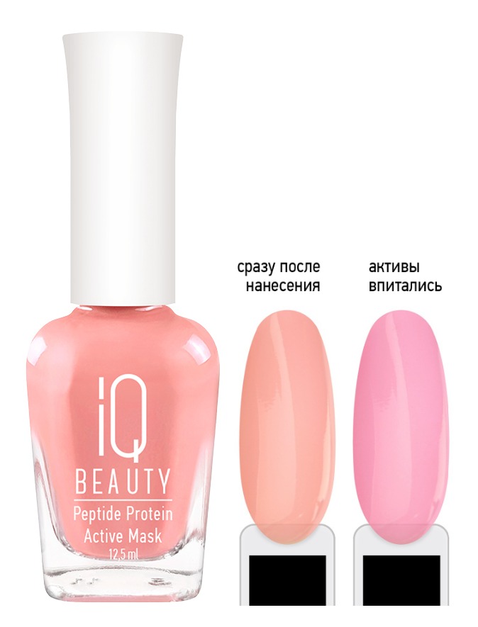 IQ BEAUTY WOW Perfector Пептидная маска восстановление поврежденных и сухих ногтей ,12,5мл