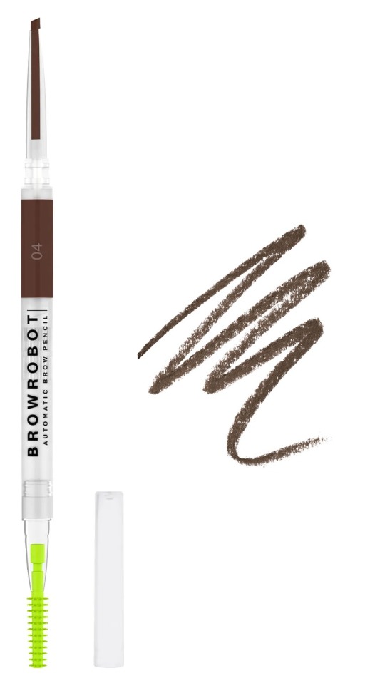 Influence Beauty Карандаш для бровей автоматический Brow robot тон 04 (темно-коричневый), 0,1 гр.