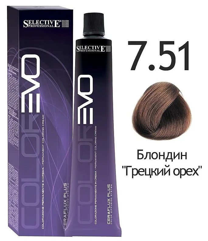 SELECTIVE COLOREVO 7.51 блондин "грецкий орех"