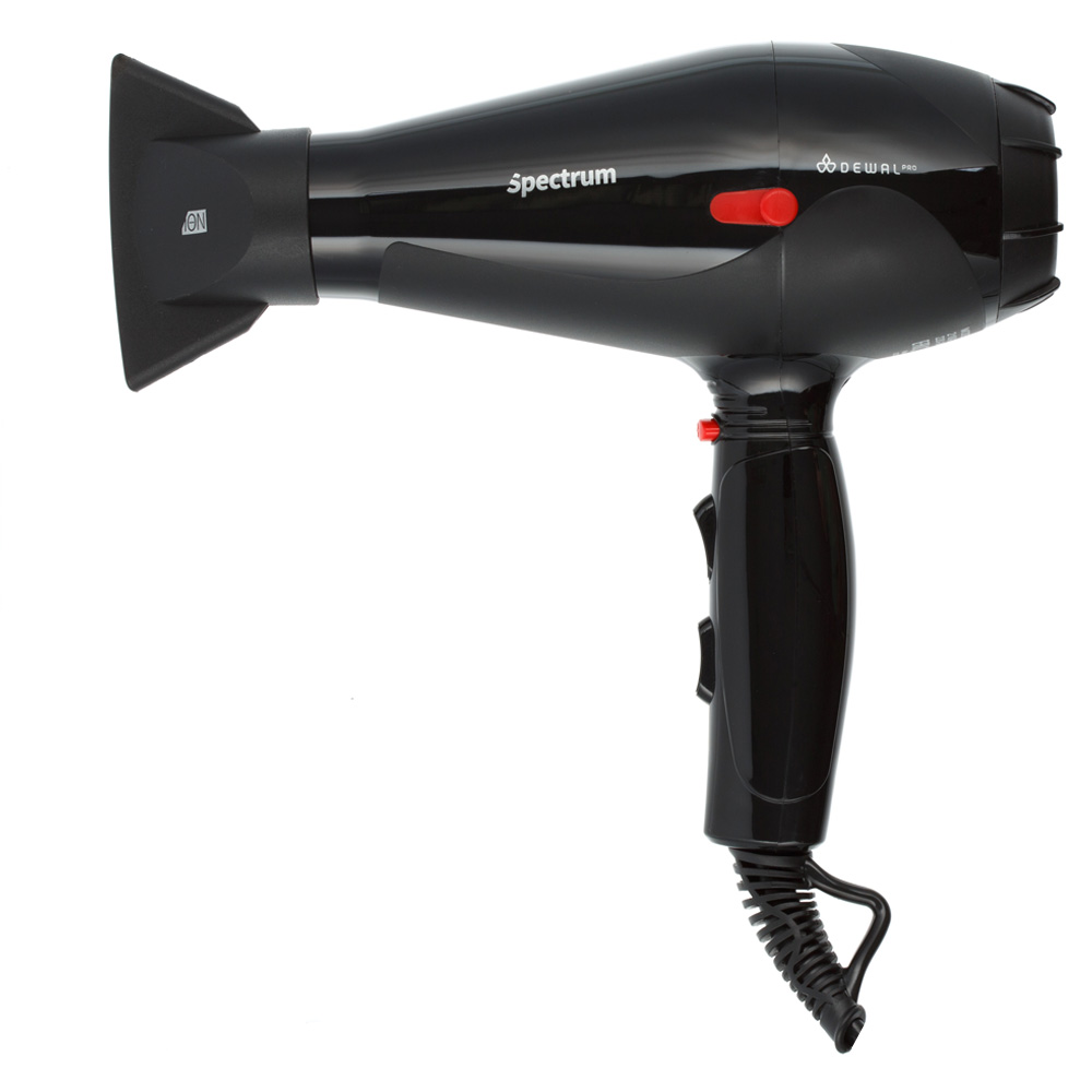Dewal Фен Spectrum с ионизацией, черный, 2200W