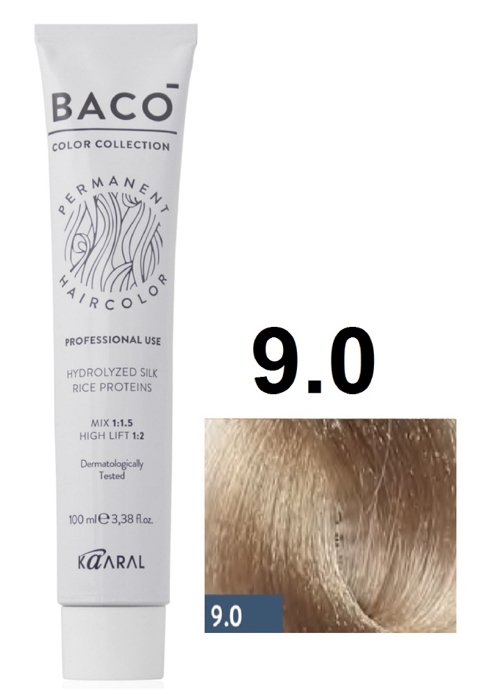 KAARAL Baco color 9.0 очень светлый блондин 100 мл