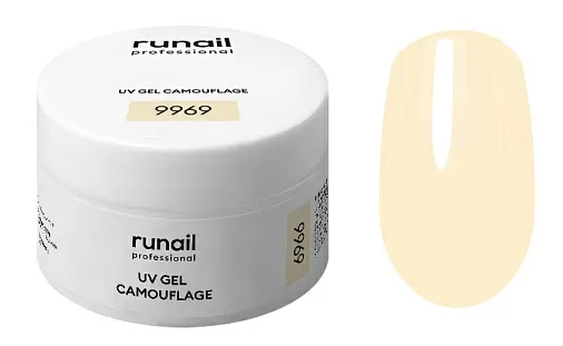RuNail Камуфлирующий УФ-гель (цвет: Сгущеное молоко), 15 г №9969